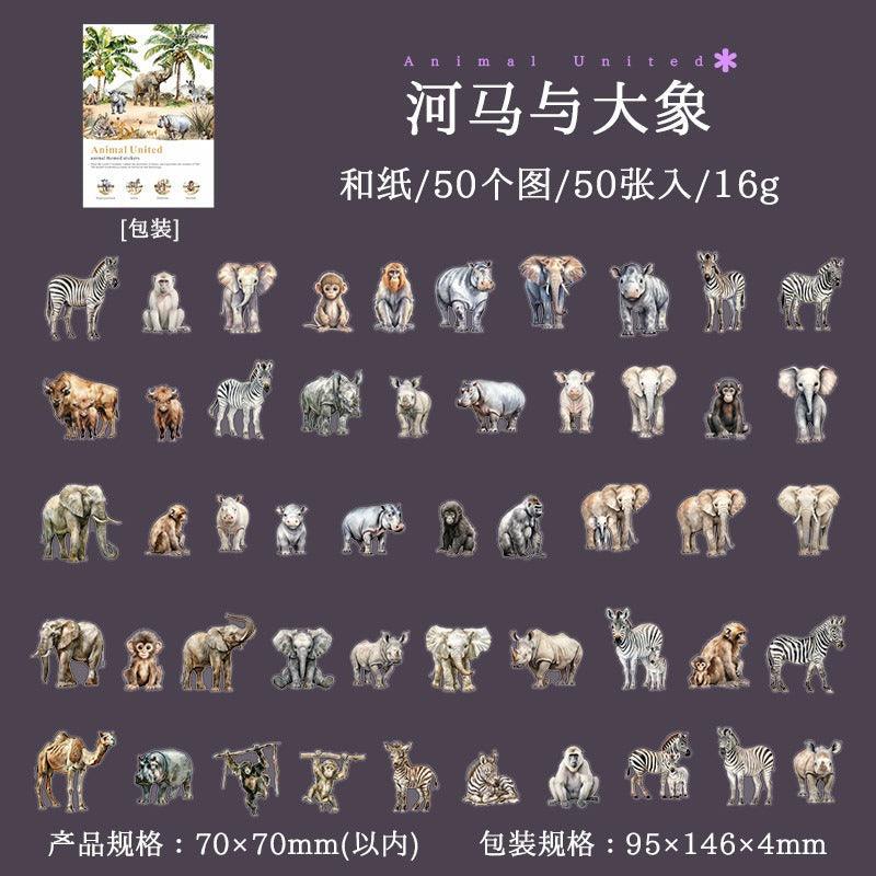 1180 Good Day Sticker Pack Animal Collector Series - Memo Journals