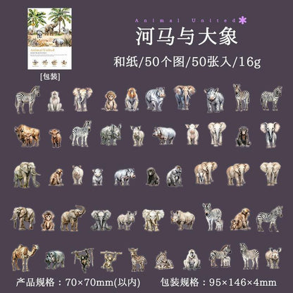 1180 Good Day Sticker Pack Animal Collector Series - Memo Journals