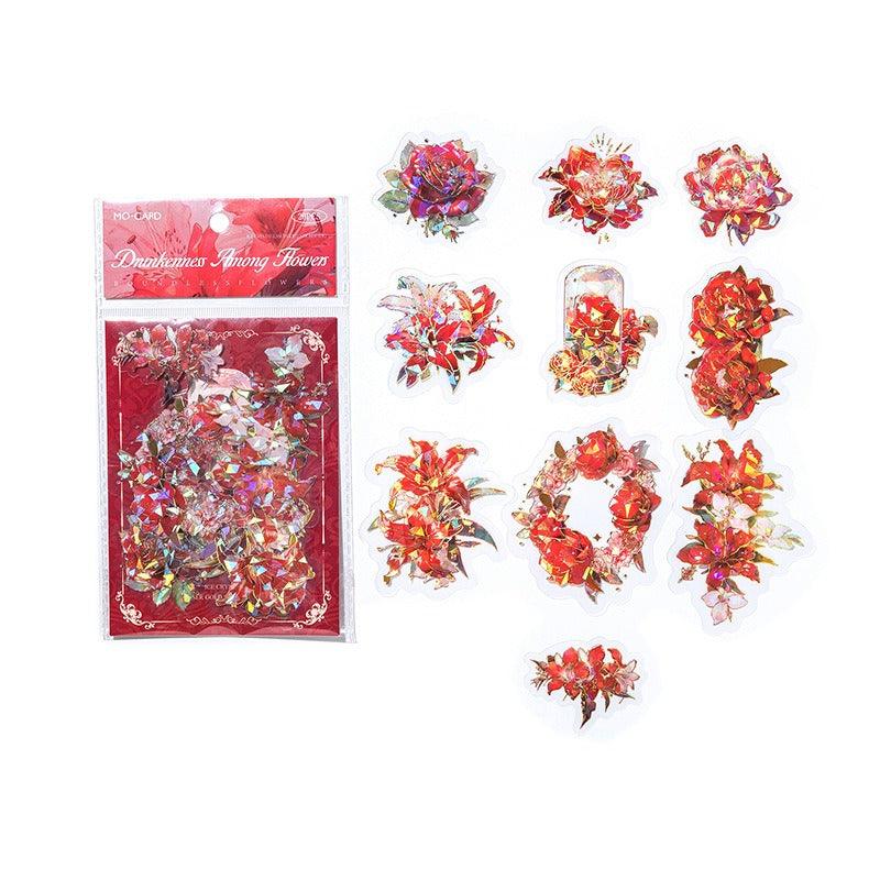 1181 PET Sticker Pack Boundless Flower Spectrum Series - Memo Journals