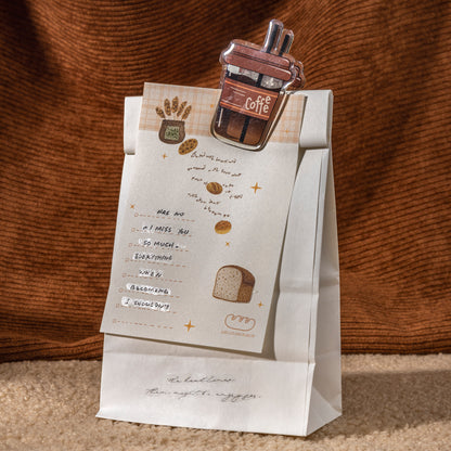 [2601-180] A Little Bakery – Memo Pad Collage Sticker Set (6 Designs)