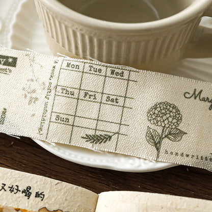 [2601-206] Handwritten Fabric Button Pack 4 Styles