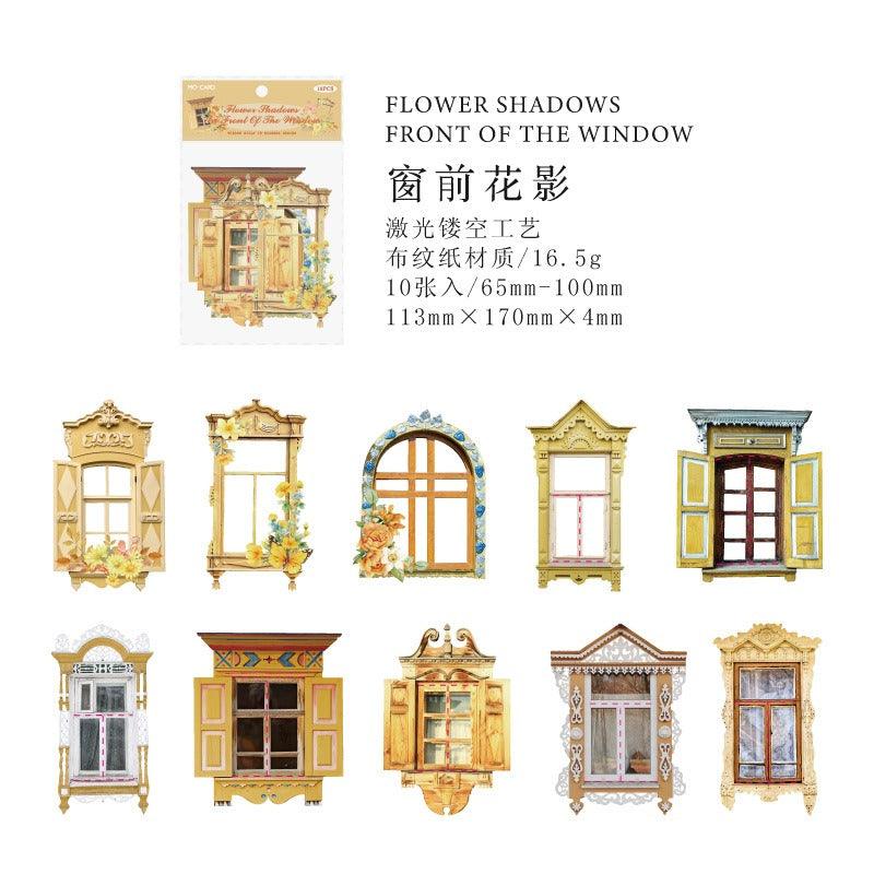 1189 Sticker Pack Flower Window Sill Series - Memo Journals