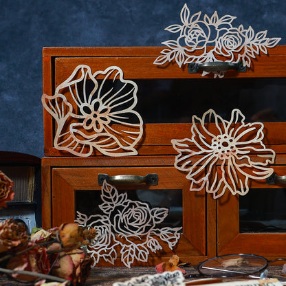 [2601-172] Poem of the Wild – Vintage Botanical Lace Paper Set (4 Designs)