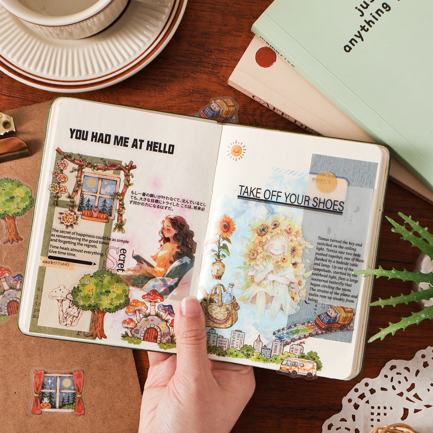 [2603-020] PET Food and Lifestyle Sheet Stickers 4 Sheets