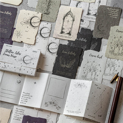 [2602-021] Dream Imprint Vintage Paper Stickers 4 Styles