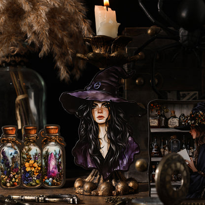 [2601-176] Twilight Letter – Gothic Vintage Character Sticker Set (6 Designs)