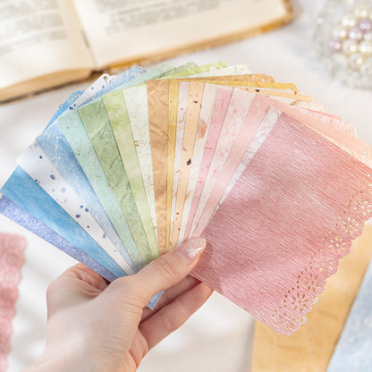 [2601-218] Misty Isles Journey Series M5 Vintage Lace Journal Paper Set 20 Sheets