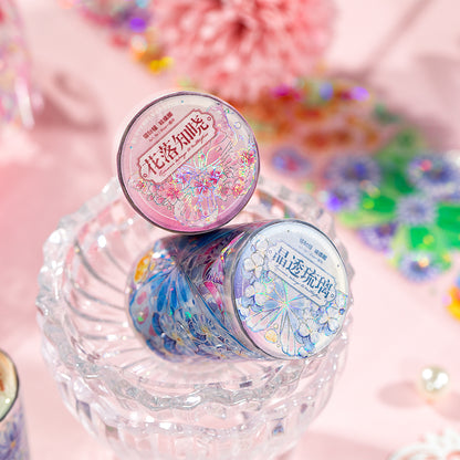 [2603-118] Butterfly Letter Iridescent PET Tape 4 Styles