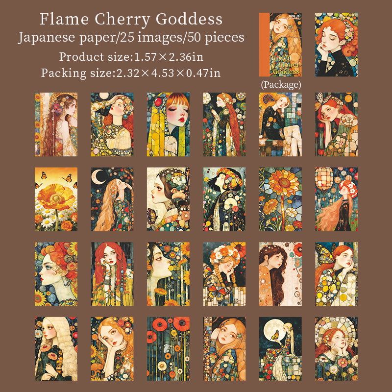 [2602-020] Gilded Flower Goddess Sticker Book 4 Styles
