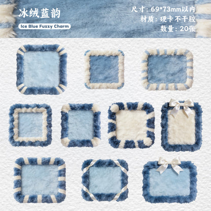 [2603-107] Embroidered Patch Journal Collage Stickers 6 Styles