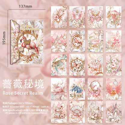 [2603-043] Fantasy Butterfly Ephemera Paper 6 Styles