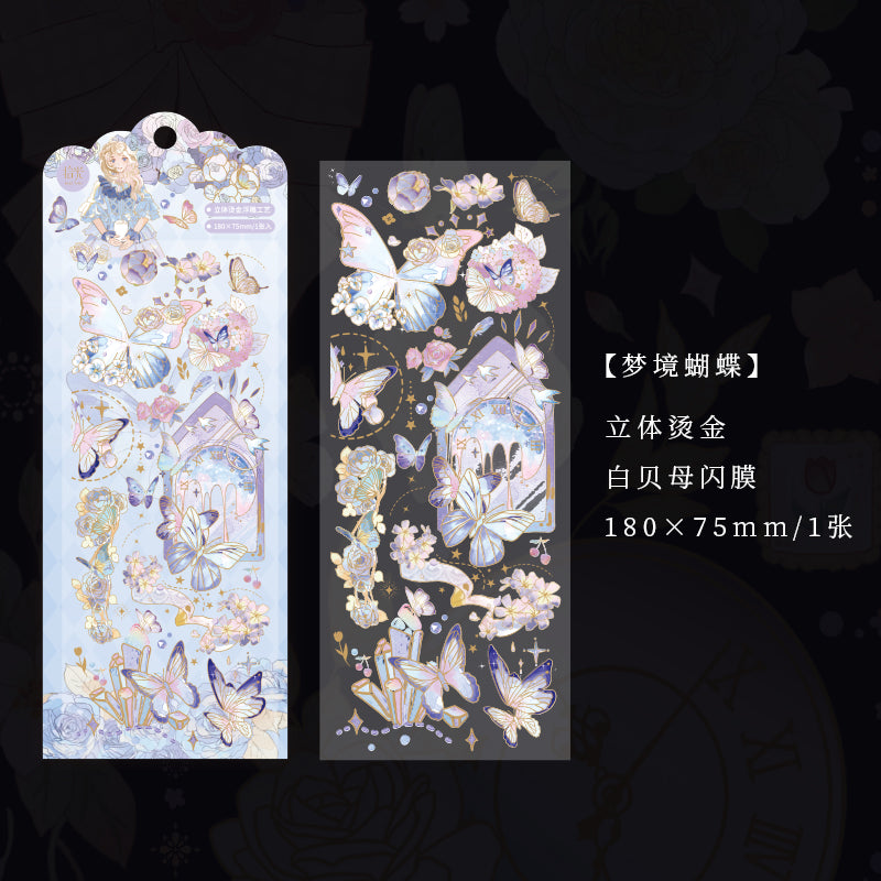 [2601-221] Shell Glow Series Foil PET Journal Sticker Set 6 Styles