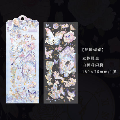 [2601-221] Shell Glow Series Foil PET Journal Sticker Set 6 Styles
