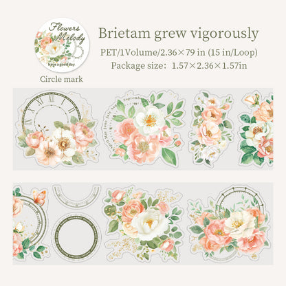 [2601-214] Floral Melody Washi Tape Set