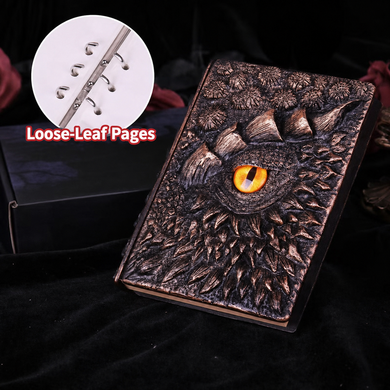 2000 Points Reward | Embossed Dragon Eye Loose-Leaf Journal