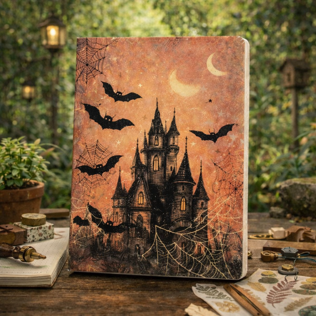 [NB-26-002] Cute Gothic Coffin Boy Art Journal