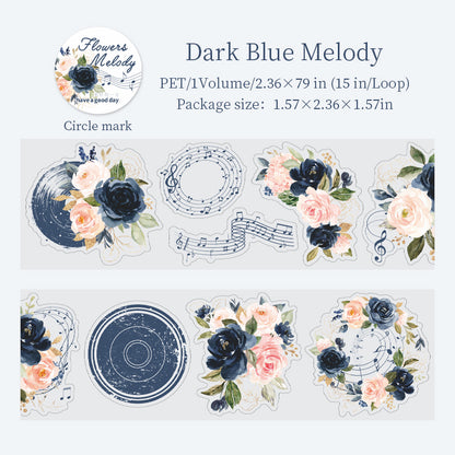 [2601-214] Floral Melody Washi Tape Set