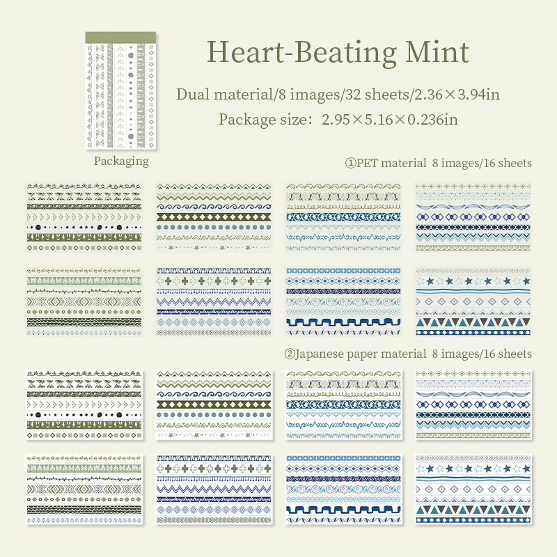 [2603-001] Themed Mixed Material Sticker Book 4 Styles