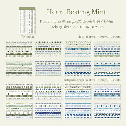[2603-001] Themed Mixed Material Sticker Book 4 Styles