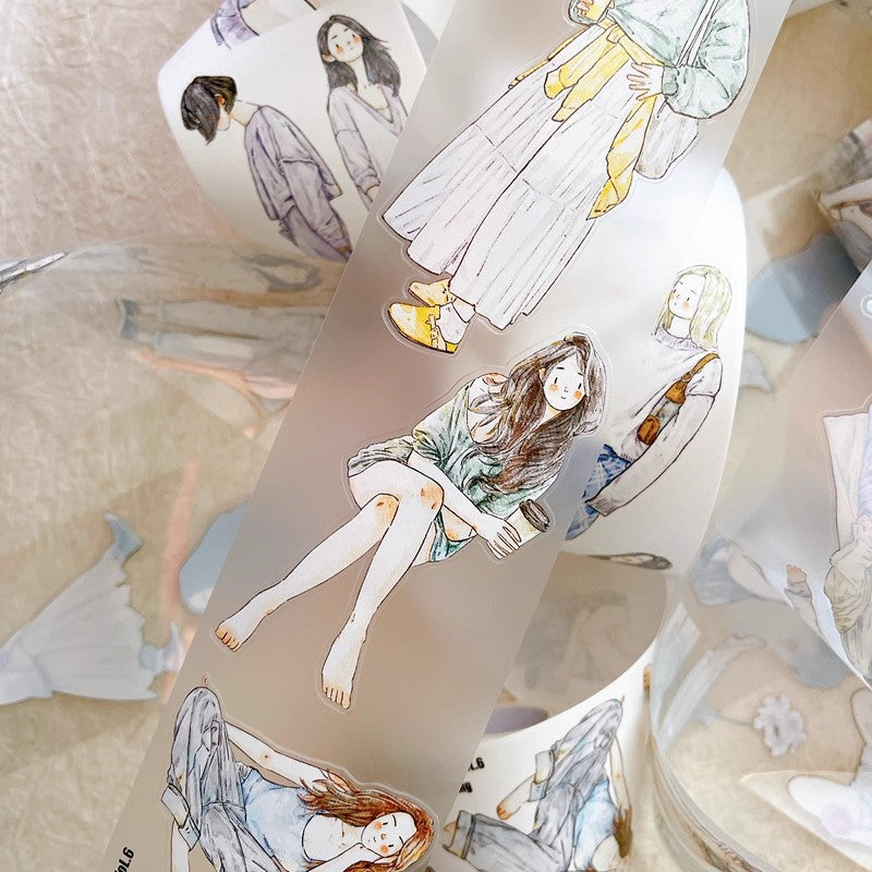 3062 Seahorse Forest Vol.6 A37 “Serenity” | Original Decorative Journal Tape, Washi & PET