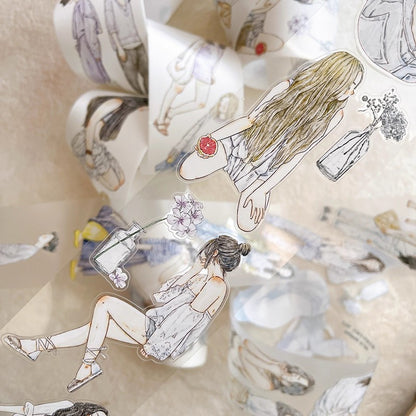 3062 Seahorse Forest Vol.6 A37 “Serenity” | Original Decorative Journal Tape, Washi & PET