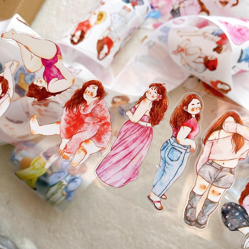 3061 A36 Cozy Moment | Decorative PET & Washi Tape for Scrapbooking