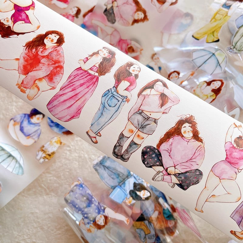 3061 A36 Cozy Moment | Decorative PET & Washi Tape for Scrapbooking