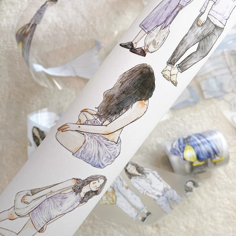 3062 Seahorse Forest Vol.6 A37 “Serenity” | Original Decorative Journal Tape, Washi & PET