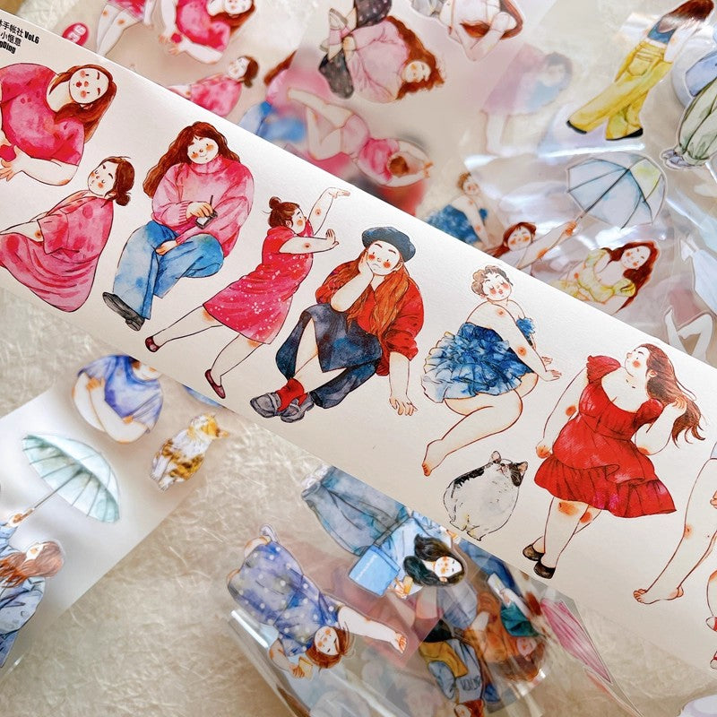 3061 A36 Cozy Moment | Decorative PET & Washi Tape for Scrapbooking