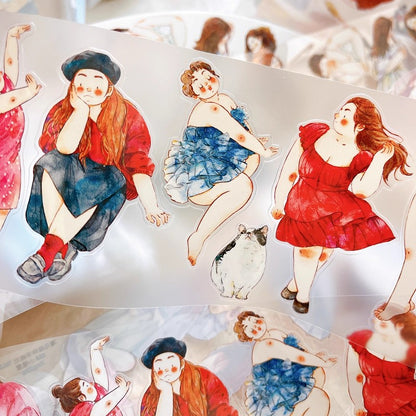 3061 A36 Cozy Moment | Decorative PET & Washi Tape for Scrapbooking