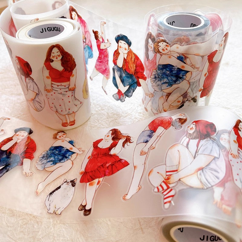 3061 A36 Cozy Moment | Decorative PET & Washi Tape for Scrapbooking