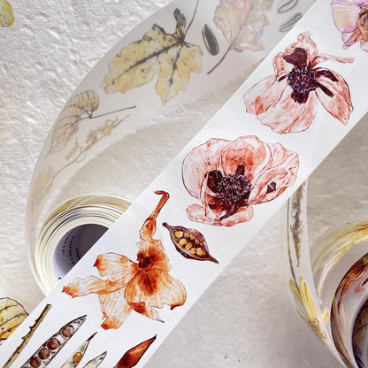 3072 A32 Colorful | Original Hand-Drawn PET Washi Tape Die-Cut for Journaling