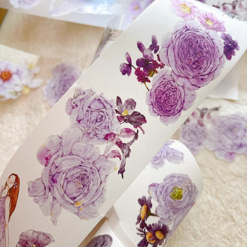 3066 A39 Twilight Purple | PET & Matte Washi Die-Cut Tape, Original Journal Supply