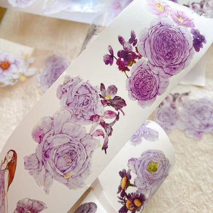 3066 A39 Twilight Purple | PET & Matte Washi Die-Cut Tape, Original Journal Supply