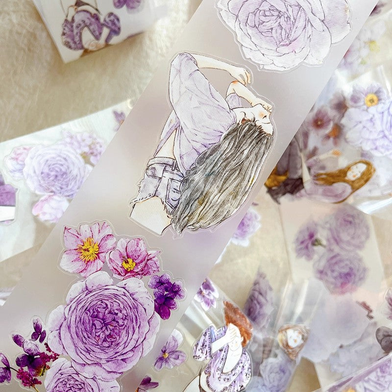 3066 A39 Twilight Purple | PET & Matte Washi Die-Cut Tape, Original Journal Supply