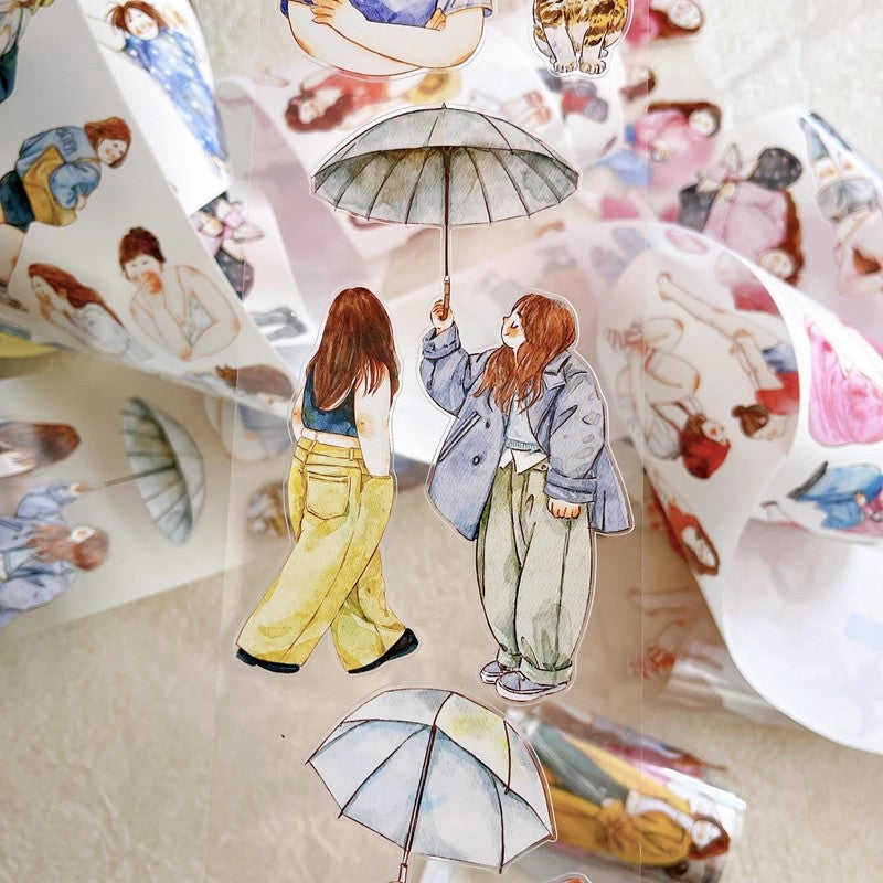 3061 A36 Cozy Moment | Decorative PET & Washi Tape for Scrapbooking