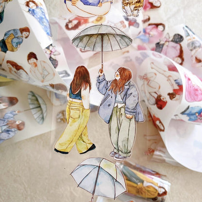 3061 A36 Cozy Moment | Decorative PET & Washi Tape for Scrapbooking