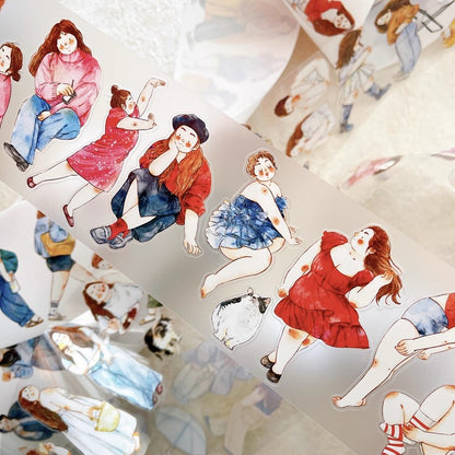 3061 A36 Cozy Moment | Decorative PET & Washi Tape for Scrapbooking