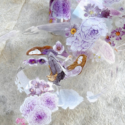 3066 A39 Twilight Purple | PET & Matte Washi Die-Cut Tape, Original Journal Supply