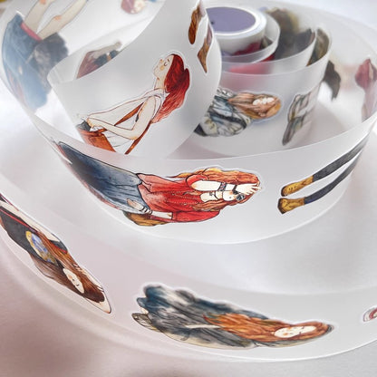 3067 A27 Drifter | Original Character Hand-Drawn PET Washi Tape Die-Cut for Journaling