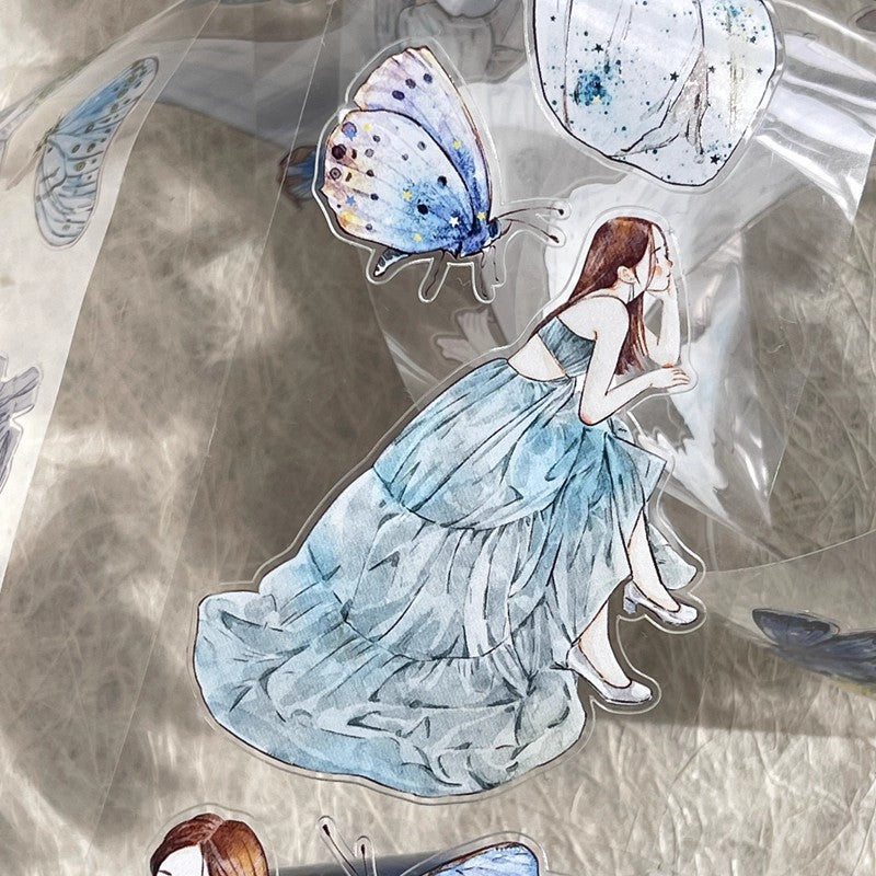 3079 21# Phantom | Hand-Drawn Character PET & Washi Tape for Scrapbooking & Journaling