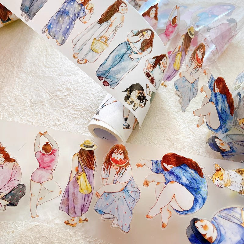 3061 A36 Cozy Moment | Decorative PET & Washi Tape for Scrapbooking