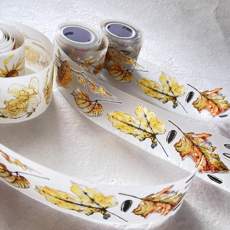 3072 A32 Colorful | Original Hand-Drawn PET Washi Tape Die-Cut for Journaling