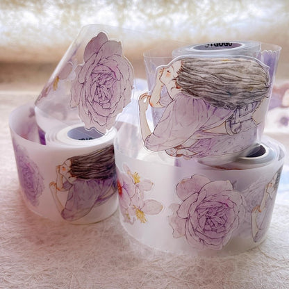 3066 A39 Twilight Purple | PET & Matte Washi Die-Cut Tape, Original Journal Supply