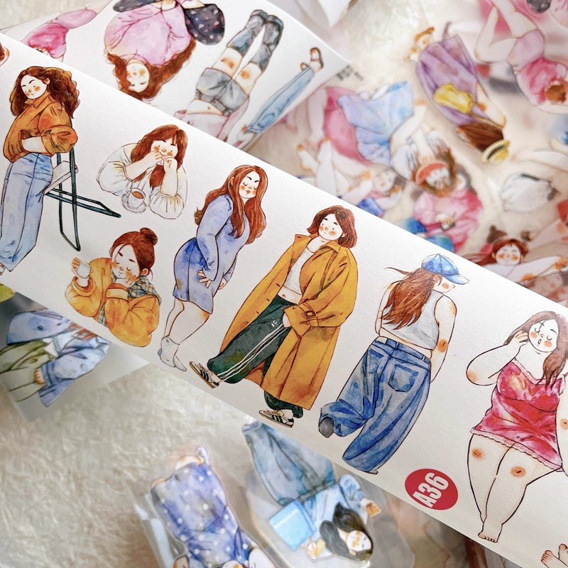 3061 A36 Cozy Moment | Decorative PET & Washi Tape for Scrapbooking