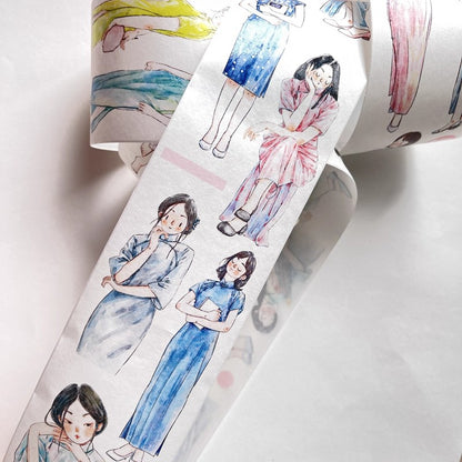 3076 A19 Golden Years | Original Character Journal Tape, Washi / PET / Matte Options