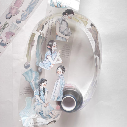 3076 A19 Golden Years | Original Character Journal Tape, Washi / PET / Matte Options