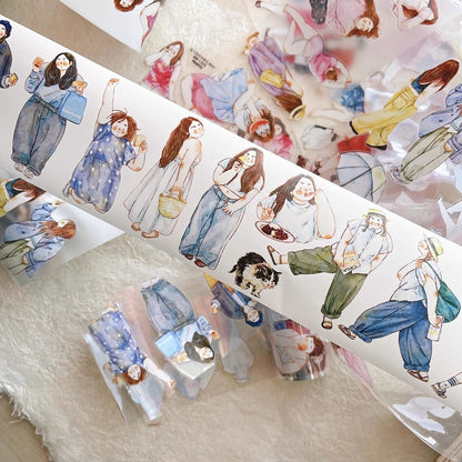 3061 A36 Cozy Moment | Decorative PET & Washi Tape for Scrapbooking