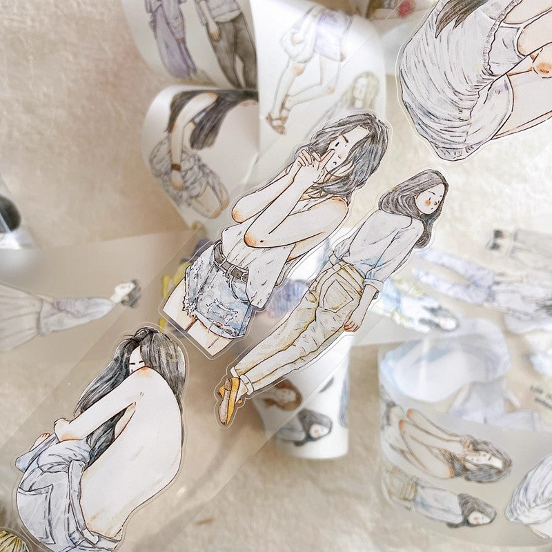 3062 Seahorse Forest Vol.6 A37 “Serenity” | Original Decorative Journal Tape, Washi & PET