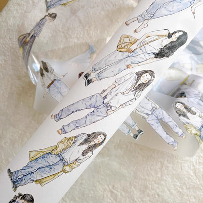 3062 Seahorse Forest Vol.6 A37 “Serenity” | Original Decorative Journal Tape, Washi & PET